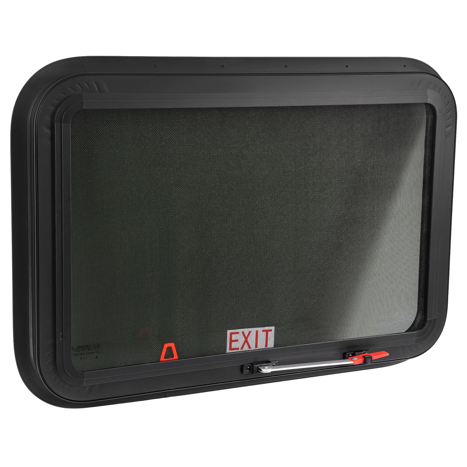 Kojem 30"×20" RV Window for Universal RV Parts - Black Frame/Dark Glass Aluminum