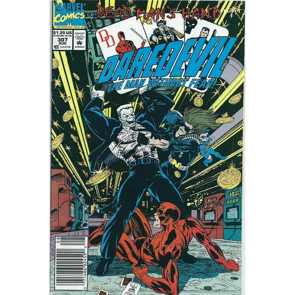 Daredevil #307 (Newsstand) VF ; Marvel Comic Book