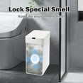 thumbnail image 6 of 2 Pack Bathroom Trash Can with Lid - 2.5 Gal and 4 Gal Motion Sensor Garbage Bin, Smart Rubbish Bin, Waterproof Slim Dustbin, Automatic Plastic Trash Can for Bathroom, Office, White, 6 of 14