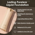 thumbnail image 2 of FOCALLURE PerfectBase Lasting Poreless Liquid Foundation,Medium to Full Coverage with Matte Finish,CP01 Alabaster, 2 of 9