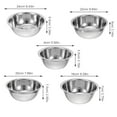 thumbnail image 2 of Minkissy 5Pcs Stainless Steel Food Bowl For Salad Serving Kitchenware Modern, 2 of 6