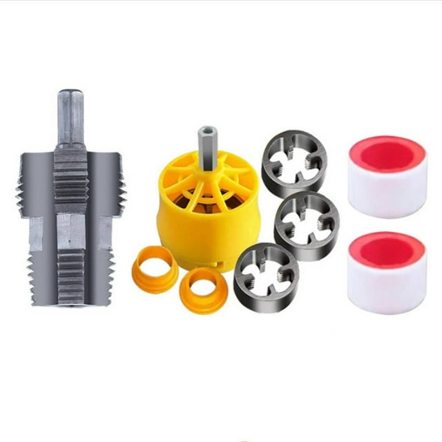 Water Pipe Inner Hole Drill Threader Water Pipe Internal Thread Opener 4point 6point Electric Wire Tapping Plate Tooth Tap Set
