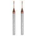 thumbnail image 1 of 2uds Cuadrado Nariz Extremo Molino 4mm Vástago 1mm x 10mm AlTiSin Recubierto Sólido Carburo 4 Flautas Extra Largo Fresado para Inoxidable Acero Aleación Endurecido Acero, 1 of 6