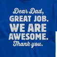 thumbnail image 3 of Instant Message - Dear Dad Great Job  - Men's Short Sleeve Graphic T-Shirt, 3 of 6