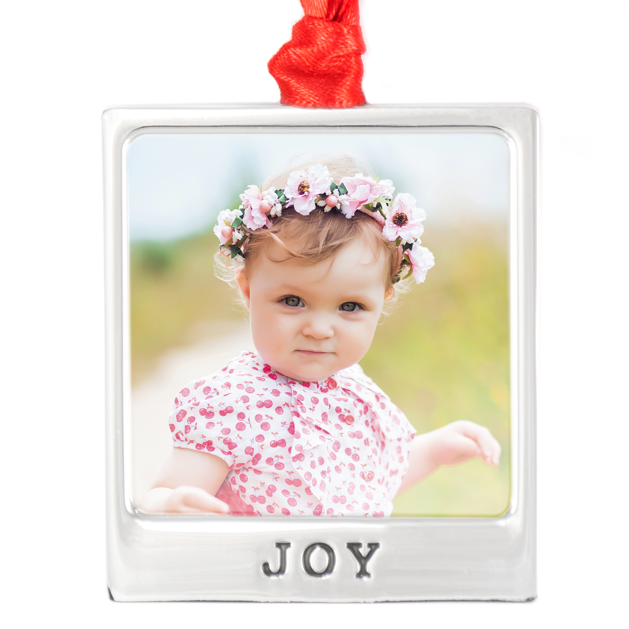 Metal Frame Ornament - Joy