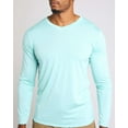 thumbnail image 4 of Real Essentials 4 Pack: Men's Dry Fit Long Sleeve V-Neck Active T-Shirt - Athletic Outdoor UPF 50+ (Available in Big & Tall), 4 of 6
