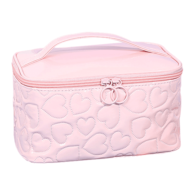 Bolso cosmético portátil portátil de alto valor del almacenamiento de los artículos de tocador y de los cosméticos, hecho de PU