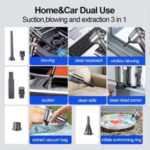 Nettoyeur à vide de voiture Nettoileur à aspirateur de voiture sans fil puissant Nettoieur à aspiration forte sans fil sans fil de voiture