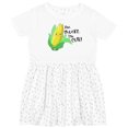 thumbnail image 3 of Inktastic Aw, Shucks, I'm Cute Corn Humor Girls Toddler Dress, 3 of 5