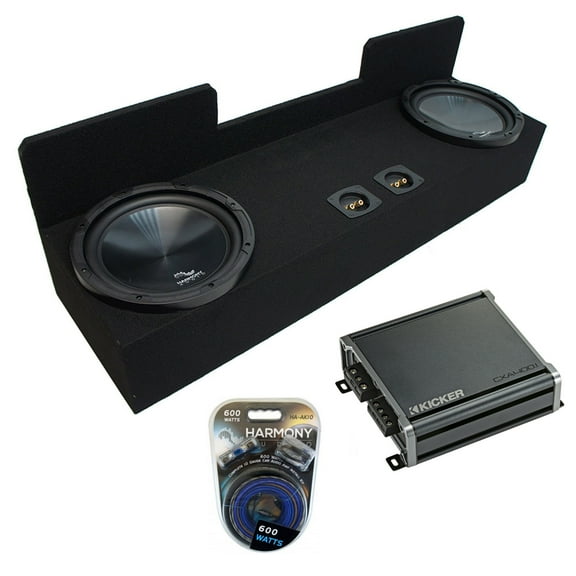 1995-2004 Toyota Tacoma Ext Cab Truck Harmony R124 Dual 12" Sub Box & CXA400.1