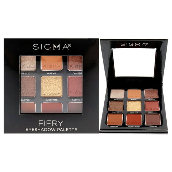 Paleta de sombras de ojos Fiery de SIGMA Sombra 0.32 oz