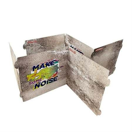 Cardboard People NERF Stucco Walls Cardboard Cutout