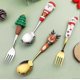 thumbnail image 4 of Christmas dinnerware set with reindeer design Wear-Resistant Corrosion-Resistant Rustproof Utensils for Holiday Party Decor, 4 of 5