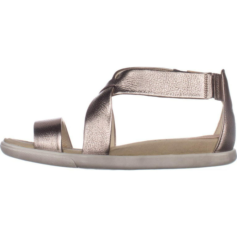 kobling administration markør Womens ECCO Damara Flat Comfort Sandals, Warm Grey Metallic - Walmart.com