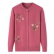 thumbnail image 3 of Ropa de primavera y otoño para mujeres de mediana edad, suéter de madre, suéter fino, cárdigan de mujer, abrigo de camisa pequeña de mediana edad y anciana, 3 of 3