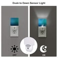 thumbnail image 3 of Fuzoiu Blue to turquoise Print Dusk to Dawn LED Night Light with Light Sensor, Energy-Efficient Touch-Safe Night Lamp for Home, Office, and Kids' Rooms-US, 3 of 7