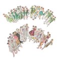 thumbnail image 3 of 2 Packs Vintage Decorative Stickers – Self Adhesive Retro Character Designs for Journals, Scrapbooks, Diaries, Calendars, and Photo Albums, 3 of 4
