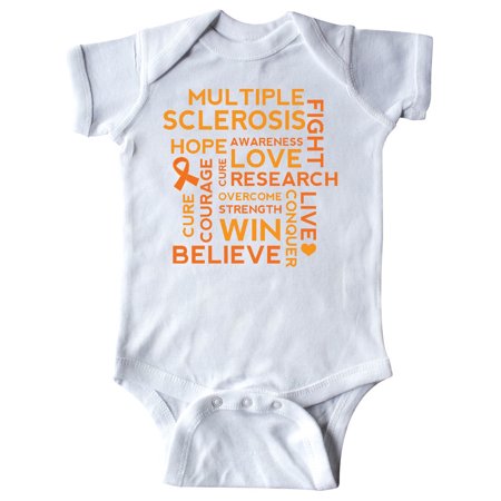 

Inktastic Multiple Sclerosis Awareness word cloud Gift Baby Boy or Baby Girl Bodysuit
