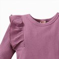 thumbnail image 4 of Baby Girl Winter Clothes Newborn Infant Baby Girl Clothes Outfits Rib Romper Pants with Headband Winter Clothing Set Kaprioy Girls Clothes Fall Winter, 4 of 5