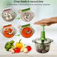 thumbnail image 3 of Brieftons Express - Picadora manual de alimentos para picar verduras, frutas, hierbas, cebolla de ajo para salsa, ensalada, pesto, guacamole, ensalada de col, cocina india, 3 of 5