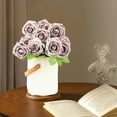 thumbnail image 4 of Home Decor QTOCIO 25Pcs Rose Artificial Flowers Roses for Decorations Real Fake Rose with Stems Wedding Bouquet Bridal Shower Faux Floral Arrangement Valentine's, 4 of 5
