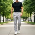 thumbnail image 2 of HBDesign Mens Vertical Stripe Quick Dry Pants Soft Lightweight Breathable Summer Trousers, 2 of 7