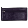 thumbnail image 6 of Mundi RFID File Master Clutch Organizer Womens Croco Purple Wallet, 6 of 6