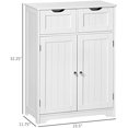 thumbnail image 3 of Freestanding Bathroom Storage Cabinet, Floor Cabinet with 2 Drawers, Adjustable Shelf, for Bathroom, Living Room or Entryway, White$$Home Decor, Kitchen, & Other, 3 of 9
