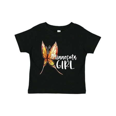 

Inktastic Minnesota Girl- Butterfly Gift Toddler Toddler Girl T-Shirt