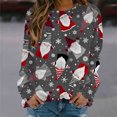 thumbnail image 1 of Puntoco Mujer Invierno Sexy Cuello Redondo Manga Larga tops Navidad Impreso Regular Sudaderas Sudadera Blusa Puntoco Puntoco-604, 1 of 5