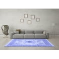 thumbnail image 3 of Ahgly Company Machine Washable Indoor Rectangle Medallion Blue Traditional Area Rugs, 2' x 3', 3 of 4