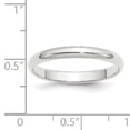 thumbnail image 5 of Primal Gold 10 Karat White Gold 3mm Half Round Band Size 4, 5 of 7