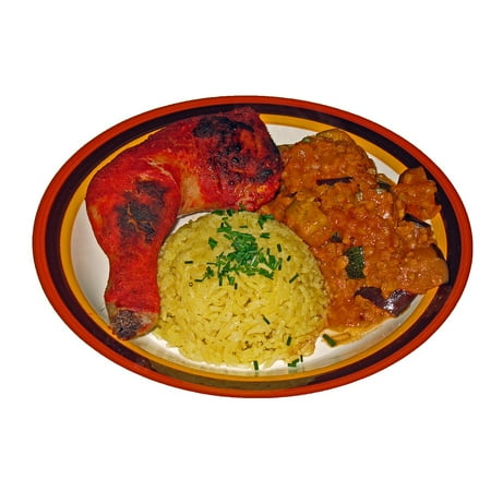 Canvas Print Tandoori Vegetable Curry Chicken Curry Poultry Stretched Canvas 10 x (Best Tandoori Chicken In Bay Area)