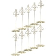 thumbnail image 5 of 30Pcs Memo Clip Holder, Table Number Name Card Holder Desktop Metal Business Card Photo Gold Plane Frame with Base, 5 of 6