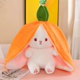 thumbnail image 1 of 35-75cm Transformed Strawberry Rabbit Doll Plush Toy Little White Rabbit Doll Carrot Rabbit Sleeping Pillow Doll Gift, 1 of 7