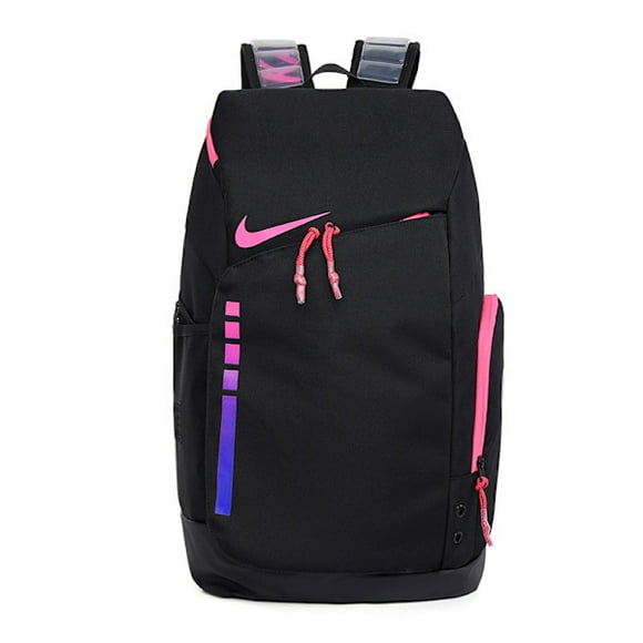 Unisex Nikes Elite Pro Basketball Backpack School Bag Gym Sport Travel Bag Laptop Bag Black Pink
