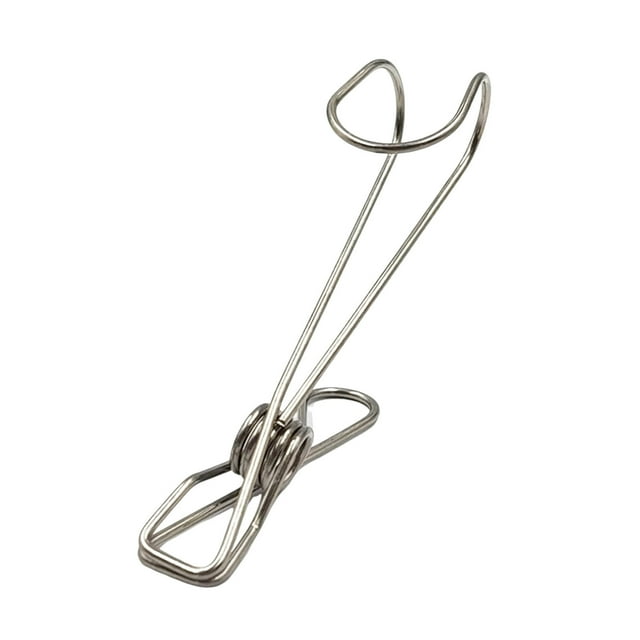 Stainless Steel Long Tail Hanging Clips With Hooks Universal Utility Clips For Home Kitchen Bathroom Organization And Drying