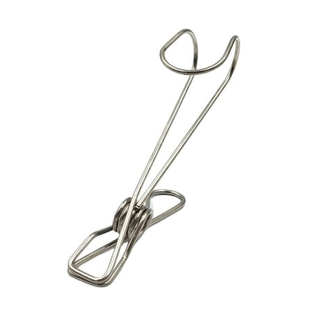 

Jrocdr 12 PCS Stainless Steel Clothespins With Hooks Metal Long Tail Clip With Hooks Hanging Universal Clips For Kitchens And Weights Bar Clamps Bar Clamps for Woodworking Speed Handle