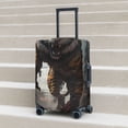 thumbnail image 2 of Lsque Ruins Tiger Warrior Printed Luggage Cover, Travel Luggage Protector,Scratch and Dirt Resistant, Fits 18-32 Inch Luggage -, 2 of 9