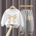 thumbnail image 2 of Toddler Girls Outfits Sets, Warm 2PC Fall and Winter Sweatshirts and Pants Active Wear Clothes Sets for Baby Kids Girls 2T 3T 4T 5T 6T 7T 8T N Size 2-3 Years, 2 of 4