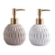 thumbnail image 1 of 2 dispensadores de jabón de cerámica para decoración de baño de hotel. caqui blanco, 1 of 9