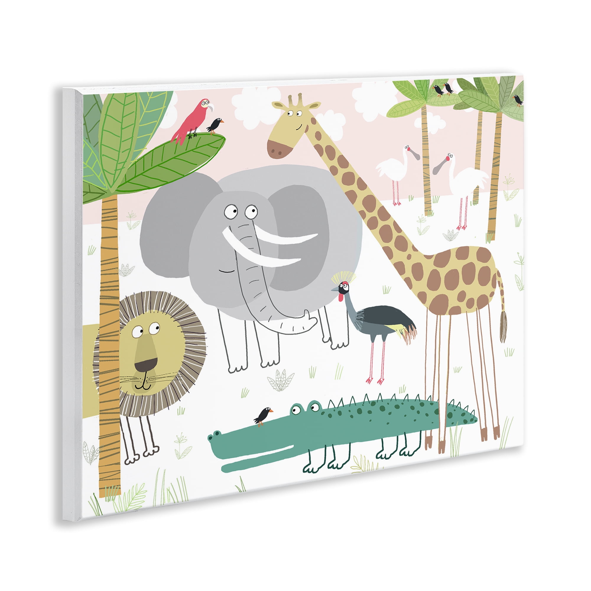 Stupell Industries Safari Animals Out and About Wall Plaque Art, design by Carla Daly