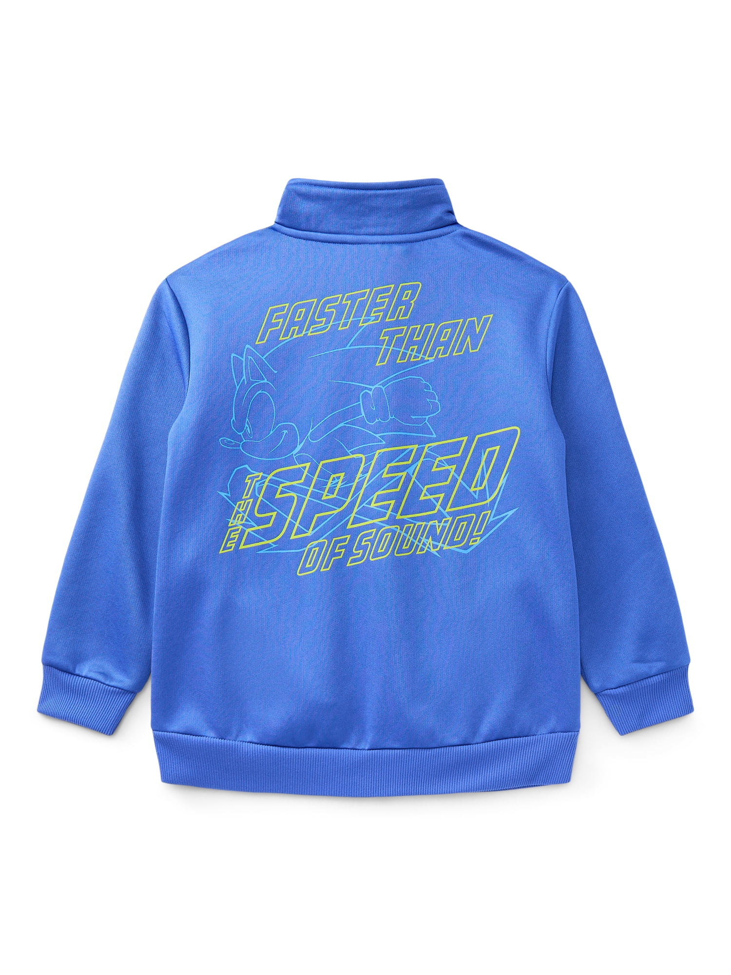Sonic the Hedgehog Boys Graphic Zip Track Jacket, Midweight, Sizes 4-18