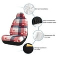 thumbnail image 6 of Sikiie Heart Plaid Car Seat Covers 2PCs Front Car Seat Covers Universal fit for Most Cars SUVs and Trucks-2 PCS, 6 of 9