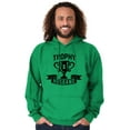 thumbnail image 4 of Cool Trophy Husband Number 1 Hubby Hoodie Hooded Sweatshirt Men Brisco Brands X, 4 of 6