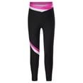 thumbnail image 3 of Yruioon Girls Gymnastics Dance Tights Active Sports Leggings Figure Ice Skating Pants Hot Pink 12, 3 of 6