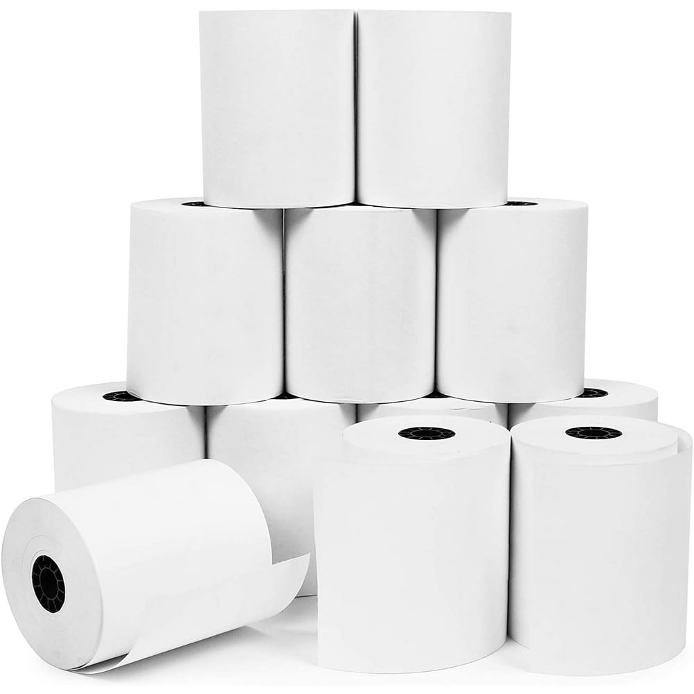 OfficeMax 3 1/8” x 190’ Thermal Cash Register Paper, 12 Rolls Walmart