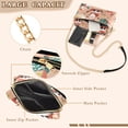 thumbnail image 3 of FORMRS Women Crossbody Purse with Chain Strap Vegan Leather Shoulder Handbag, Pink Christmas Santa, 3 of 7