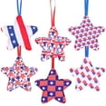 thumbnail image 4 of Baluue 30Pcs Memorial Day Hanging Star Ornaments Multi Color Patriotic Tree Decorations, 4 of 10