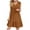 Brown, variant on Admvng Dresses for Women 2025 Summer V-Neck Sleeveless Casual Midi Dresses Knee Length Loose Fit Sundress S-2XL